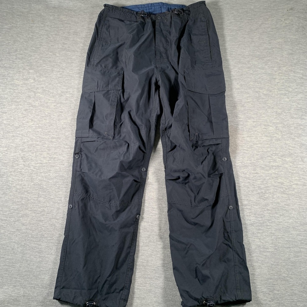 Gap Pants Mens Medium Black Snow Cargo Adjustable Waist Outdoor Ski Winter